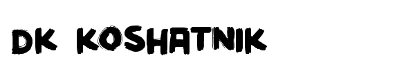 DK Koshatnik font preview